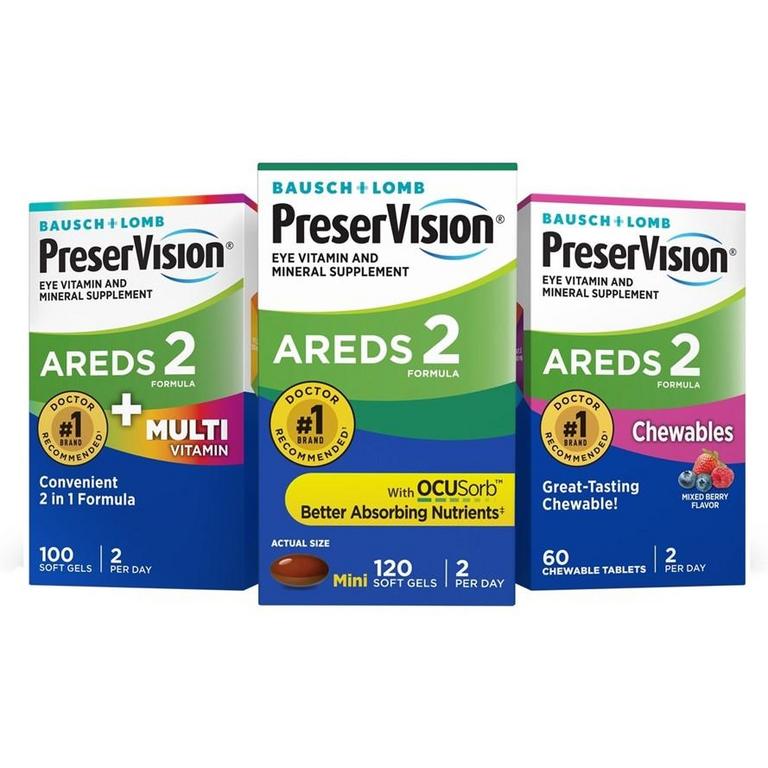 $3.00 OFF Any ONE (1) PreserVision (AREDS 2, Chewables, +MultiVitamin, and +CoQ10) 60ct. or larger