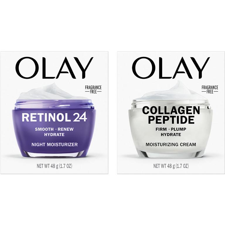 Save $8.00 ONE Olay Retinol, Hyaluronic or Collagen Facial Moisturizer, Eye or Serum (excludes mini/trial/travel size).