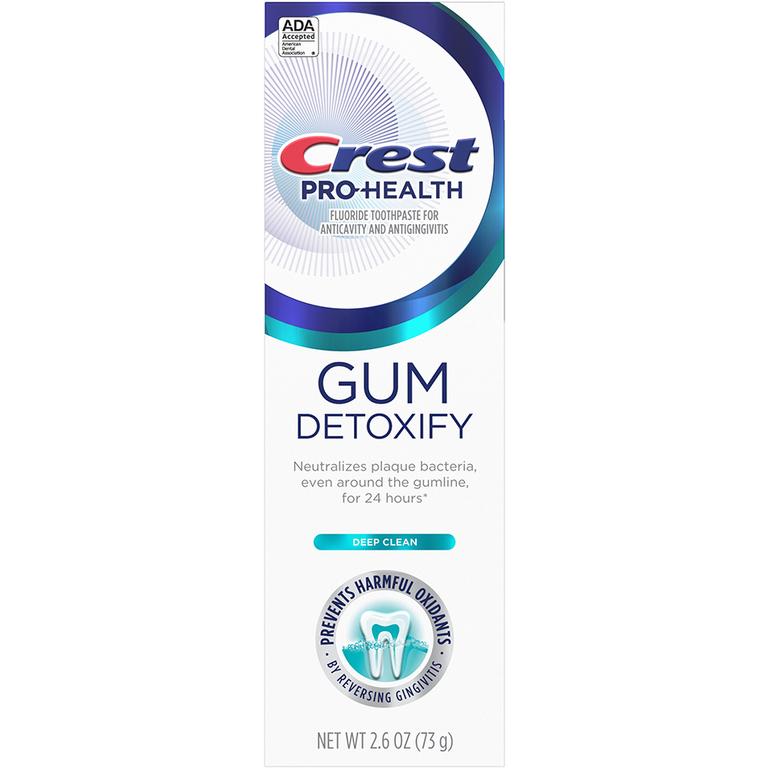 $1 off 1 ONE Crest Gum Detoxify, Enamel Repair & Gum, Gum Restore, Sensitivity & Gum, Gum & Bacteria Shield, Breath Purify & Gum, Gum Rescue, or Densify 3.0 oz or smaller (excludes all other variants, kids, and trial/travel size).