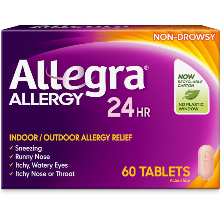 Save $10.00 on any ONE (1) Allegra® 24hr Allergy 60 OR 70ct Product