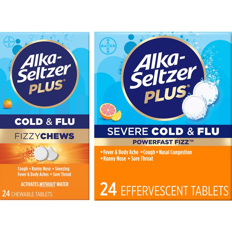 $3 off 1 off any ONE (1) Alka-Seltzer Plus® 24ct+ or Alka-Seltzer Plus® FizzyChews 24ct or larger