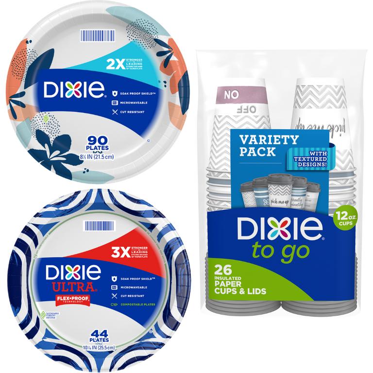 SAVE $1.00 off any ONE (1) package of Dixie® Plates, Bowls, or Cups.