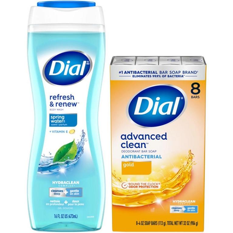 $1 off 1 on ONE (1) Dial® Body Wash or Dial® 8-Bar+ Packs (excluding trial/travel sizes)